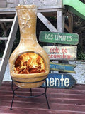Brasero Vallarta 115*45 cm - Terre d'enfer. Fait au pays des Mayas, avec un procédé traditionnel et par des artisans locaux, le Brasero Vallarta est une véritable cheminée mexicaine. L'agréable chaleur de cette cheminée mexicaine vous accompagnera jusqu'à la nuit tombante. Quel plaisir de se retrouver autour entre amis, en famille, accompagné par le crépitement du feu.